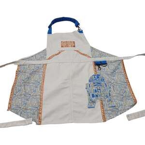 Star Wars Galaxy's Edge Droid Depot R2-D2 apron canvas tie back cotton Disney